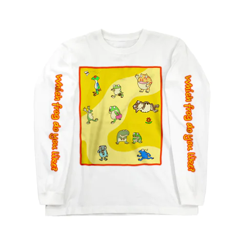 カエルたち Long Sleeve T-Shirt