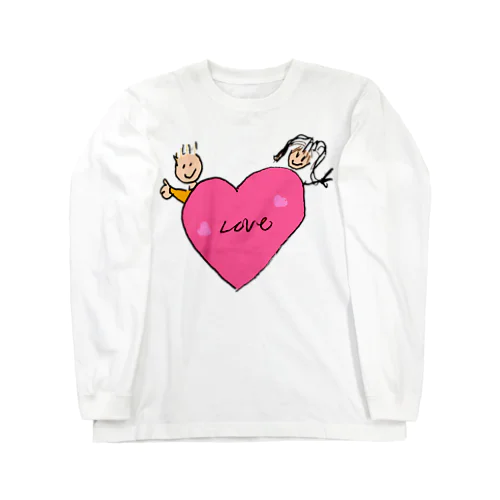 ハート　ピンク Long Sleeve T-Shirt