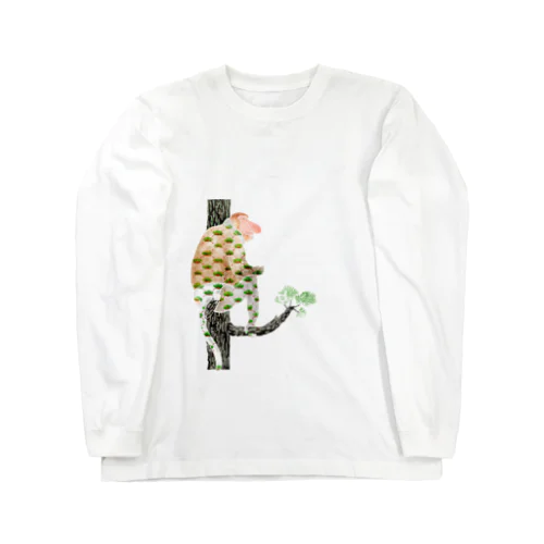 笠松 × テングザル Long Sleeve T-Shirt