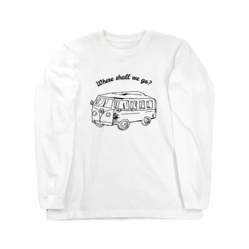 ワーゲンバスでどこに行こう？ Long Sleeve T-Shirt