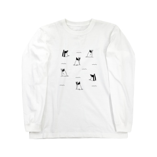 マガモ ver.たけのこ (縦長) Long Sleeve T-Shirt