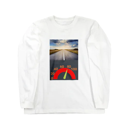 時速80キロ Long Sleeve T-Shirt