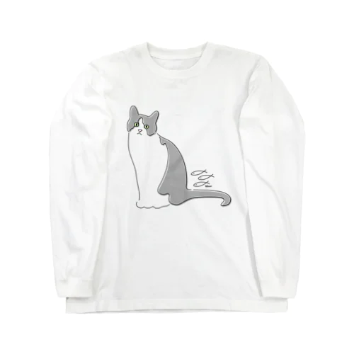 ハチワレねこのそれ。 Long Sleeve T-Shirt