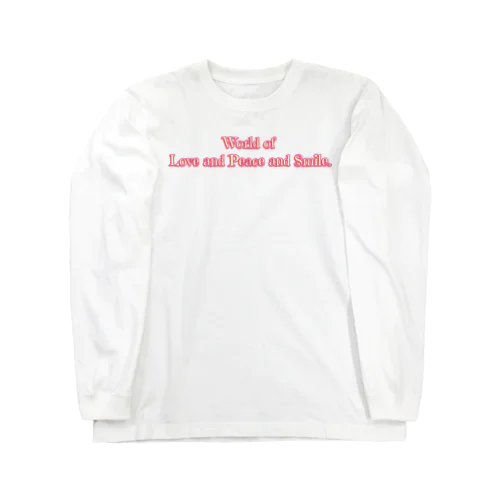 World of Love＆Peace＆SmileーPink Vol.③ー ロングスリーブTシャツ