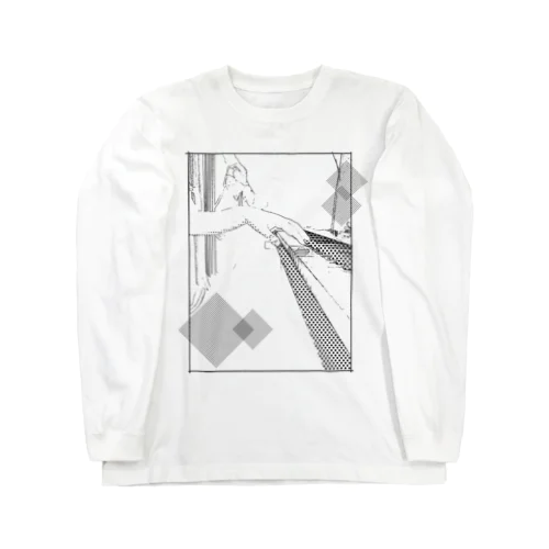 Piano performance mono ロングスリーブTシャツ