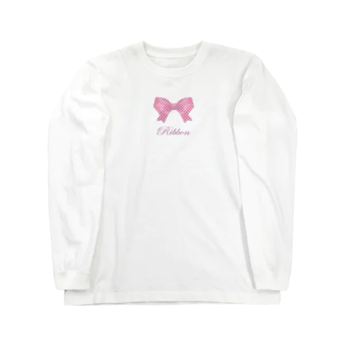 Ribbon-Pink Long Sleeve T-Shirt