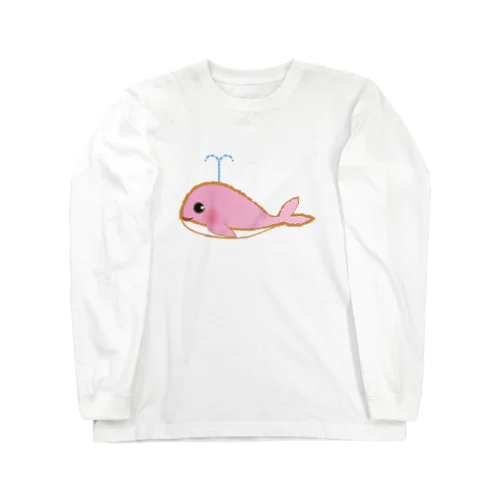 ピンククジラ Long Sleeve T-Shirt