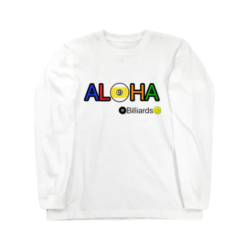 ALOHA Billiards ビリヤード デザイン ロングスリーブTシャツ