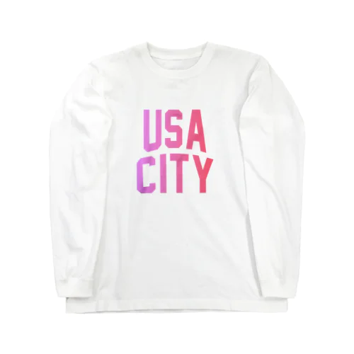 宇佐市 USA CITY Long Sleeve T-Shirt