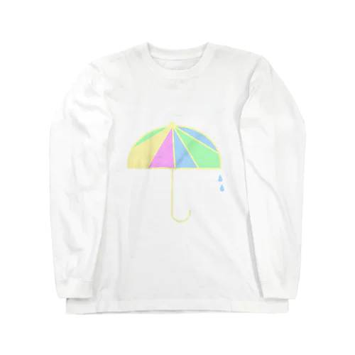 カラフル雨傘 ロングスリーブTシャツ