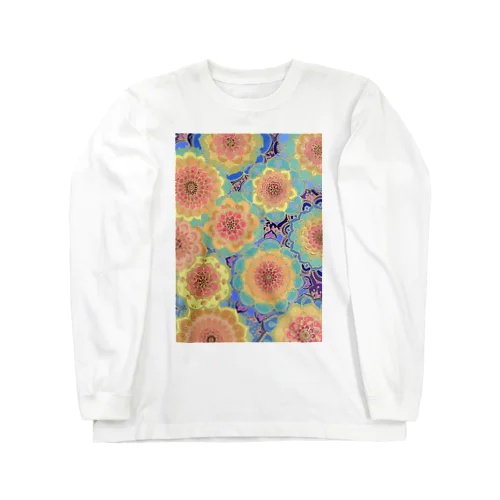 ノリノリお花 Long Sleeve T-Shirt