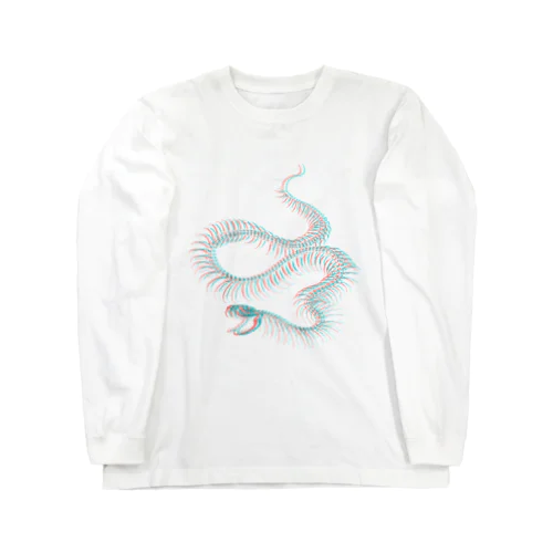 anaglyph -snake- ロングスリーブTシャツ