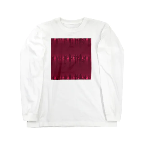 赤く染まった人々 Long Sleeve T-Shirt