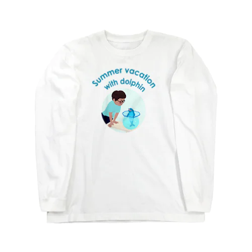 イルカといた夏休み(ロゴタイプ) Long Sleeve T-Shirt