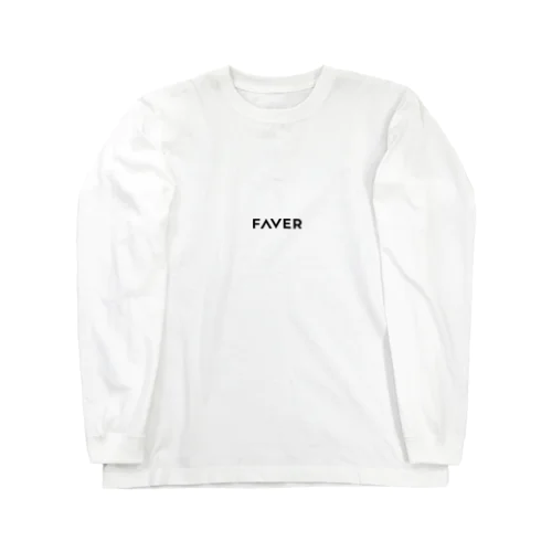 FAVER-simplelogo ロングスリーブTシャツ