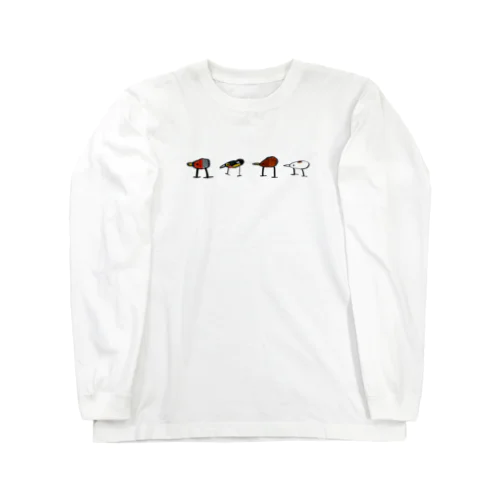 野鳥整列 Long Sleeve T-Shirt