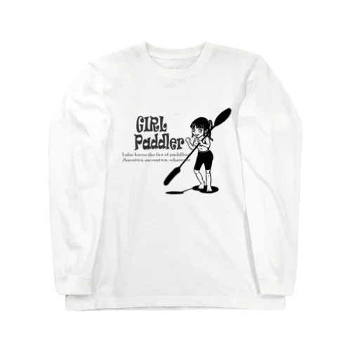 ガールパドラー　白黒 Long Sleeve T-Shirt