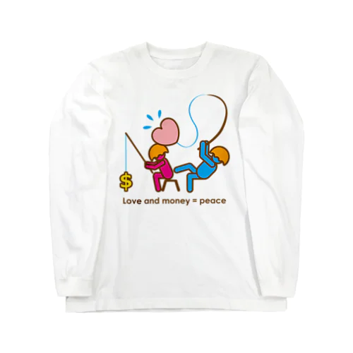 lone and money = peace_fishing Long Sleeve T-Shirt