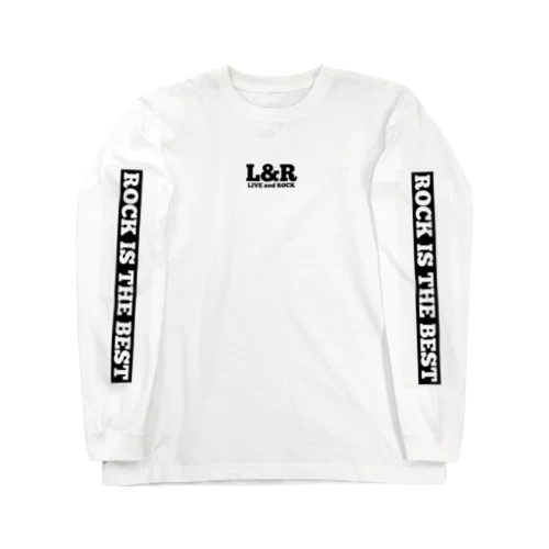 L&R  LIVE and ROCK  ROCK IS THE BEST  表袖デザイン Long Sleeve T-Shirt