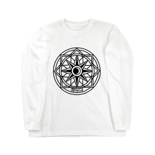 月と太陽の魔法陣ロゴ Long Sleeve T-Shirt