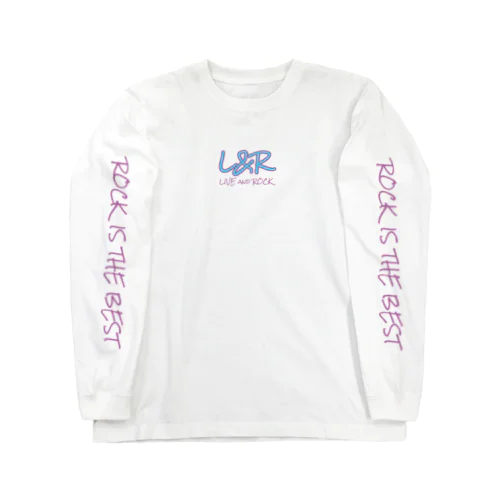 L&R  LIVE and ROCK  ROCK IS THE BEST  表袖デザイン Long Sleeve T-Shirt