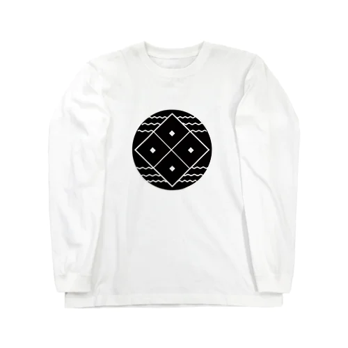 四ツ目屋浪六家紋シリーズ Long Sleeve T-Shirt