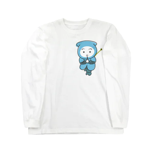 鍼灸忍者さすまるくん Long Sleeve T-Shirt