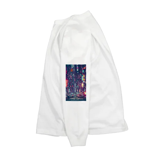 サイバーパンクな街並み Long Sleeve T-Shirt