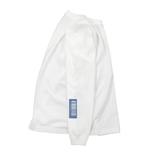 カラー背景＿アオ（タテ） Long Sleeve T-Shirt