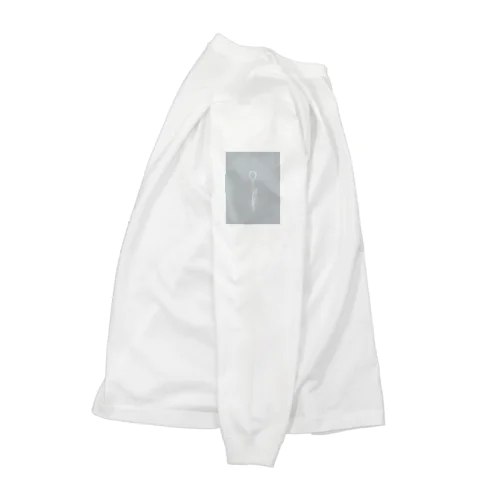 White Flower babygrayBlue Long Sleeve T-Shirt