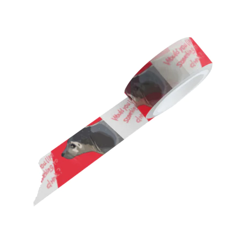 The side view of a face Masking Tape