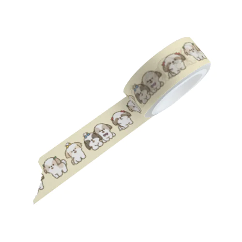 まるまるシーズーちゃんず（ずらり） Masking Tape