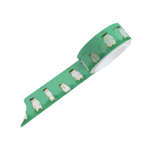 がんばって力をいれているエリンギ Masking Tape