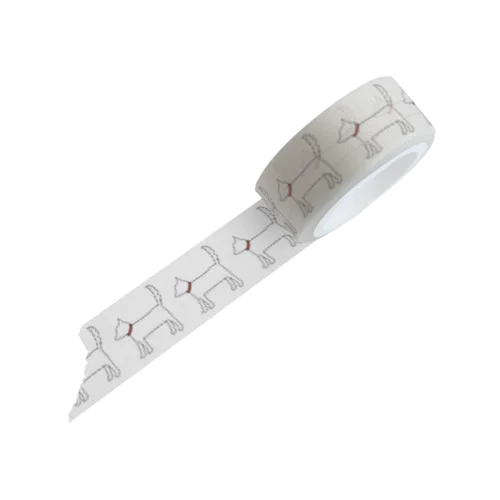 とうめいワンちゃん(三連) Masking Tape