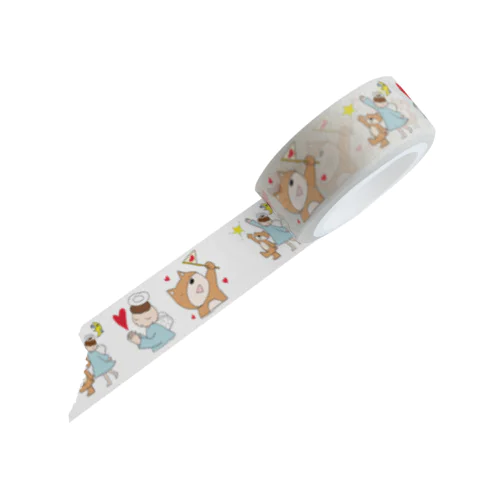 ごきげん天使とくまえる Masking Tape