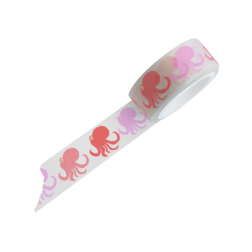 3匹のタコ Masking Tape