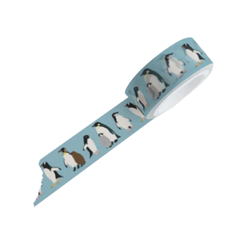 アプテノディテスとピゴセリスのペンギン(水色) Masking Tape