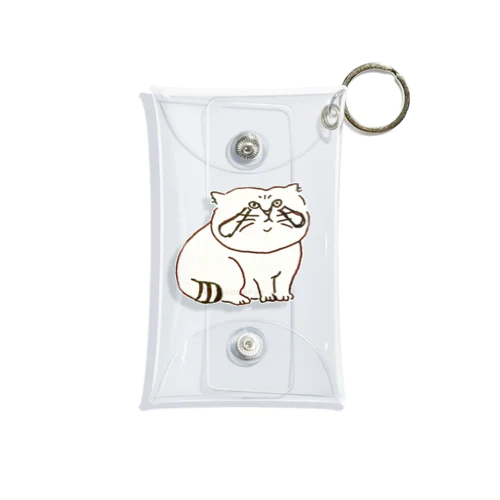 ワンポイントまぬるねこ Mini Clear Multipurpose Case