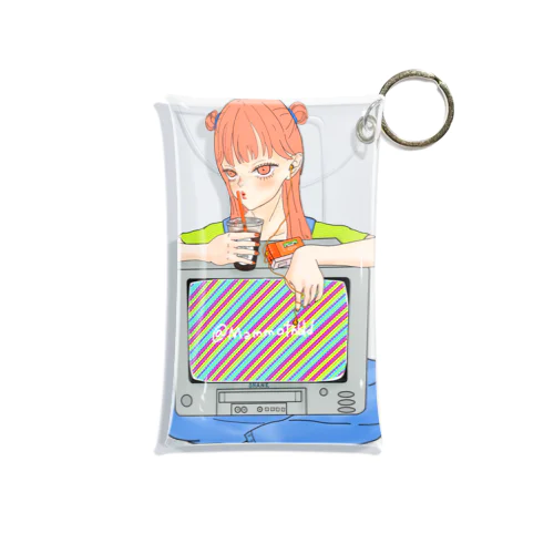 レトロテレビっ子ちゃん Mini Clear Multipurpose Case