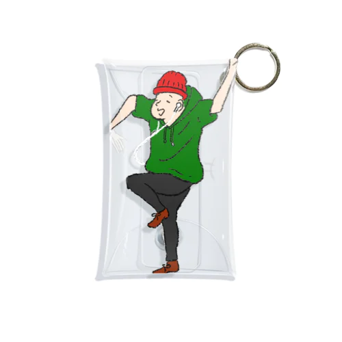 ukiyoe boy1 Mini Clear Multipurpose Case