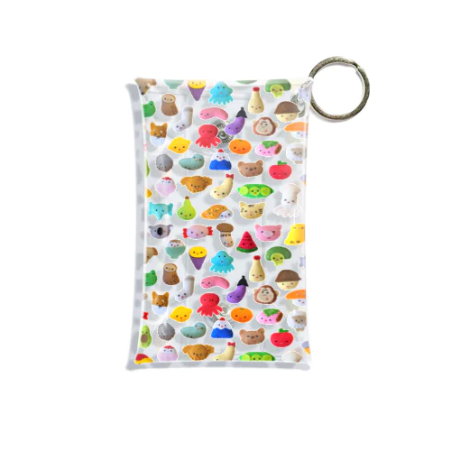 ちびバッチ　縦むきうじゃうじゃ Mini Clear Multipurpose Case