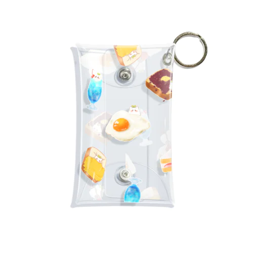 たべものもふぅ　クリアケース Mini Clear Multipurpose Case