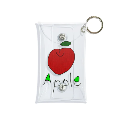 りんごミニクリアマルチケース Mini Clear Multipurpose Case