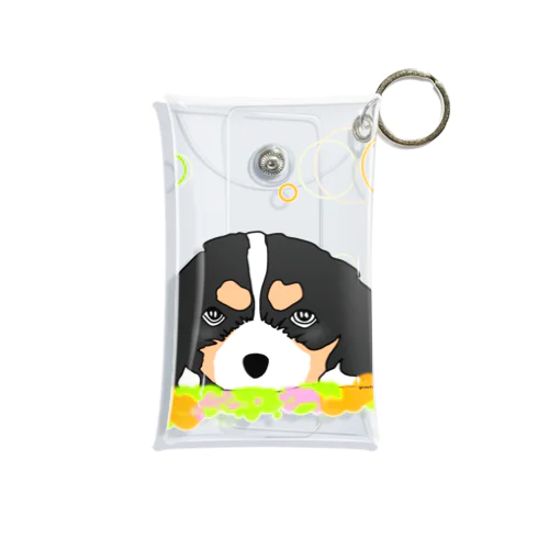 キャバリアトライカラー癒し犬 Mini Clear Multipurpose Case