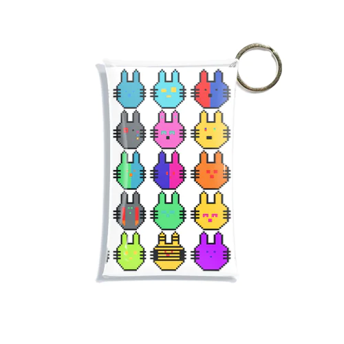 うさぎ達 Mini Clear Multipurpose Case