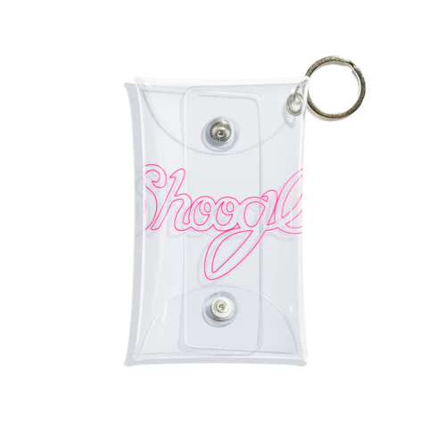 Shoogle(シューグル) Pink Line Mini Clear Multipurpose Case