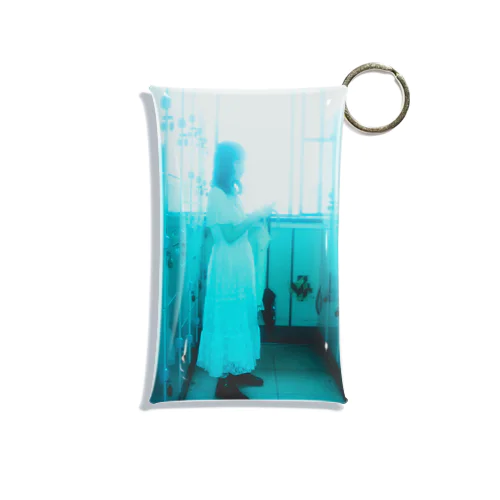 coin locker blue Mini Clear Multipurpose Case