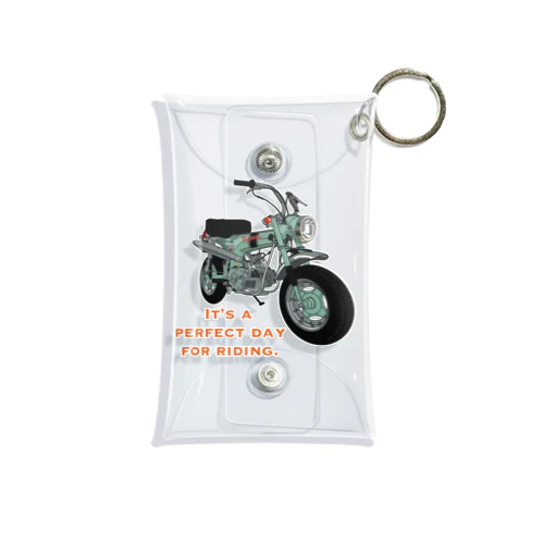 バイクTシャツ　レトロなダックス Mini Clear Multipurpose Case