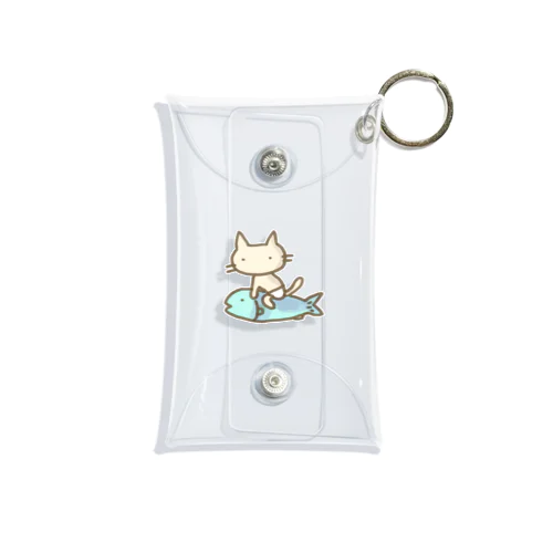 【ワンポイント】パンツねこ移動中 Mini Clear Multipurpose Case