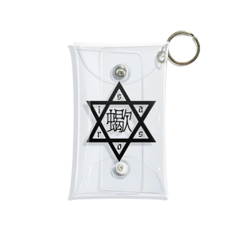 六芒星蠍 BLACK 中華風 Mini Clear Multipurpose Case